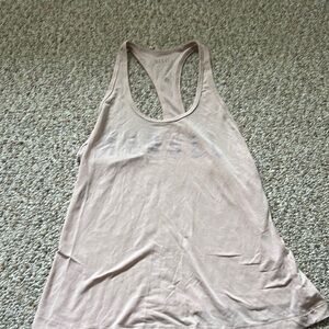 No Bull light pink racerback tank